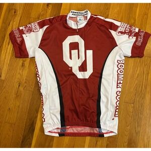 Adrenaline Promotions Oklahoma Sooners Cycling Jersey Mens Large Crimson OU